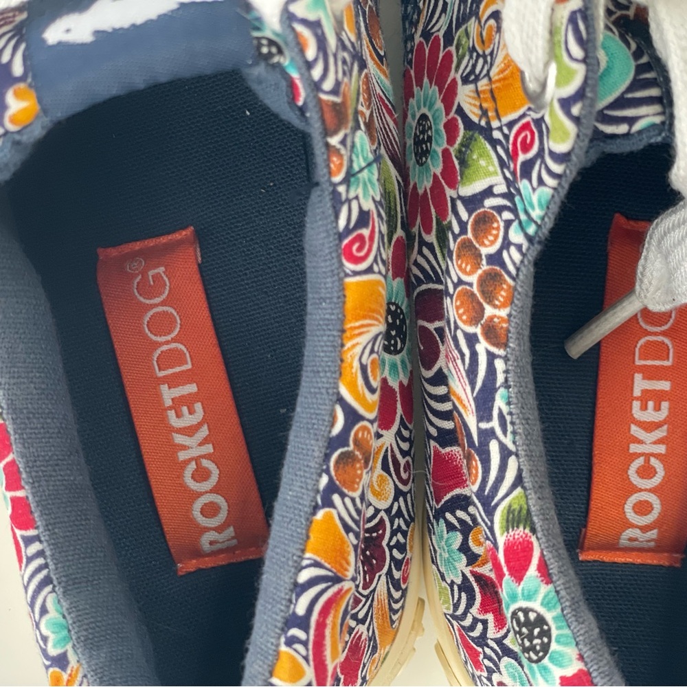 Rocket Dog Floral Multicolor Sneakers 7.5 - Picture 3 of 7
